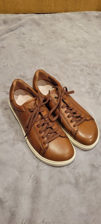 Birkenstock Shoes - Birkenstock Bend Low Cognac Leather Sneakers Womens EU 39 US 8-8.5 German
